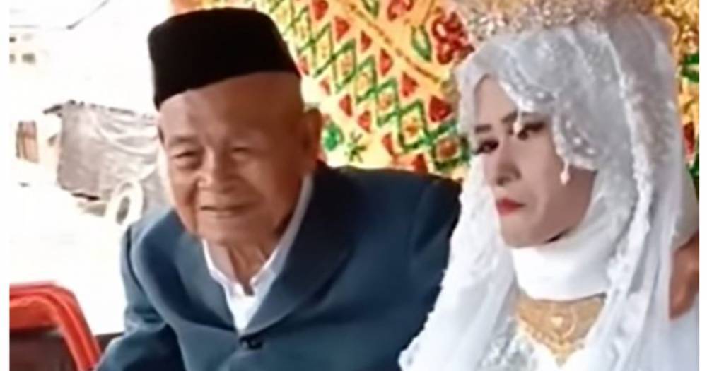 Очень неравный брак: 100-летний мужчина женился на 20-летней девушке