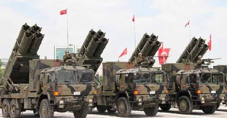 Турецкая армия атаковала позиции ВС САР огромными 302-мм ракетами