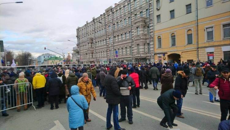 В МВД назвали численность участников марша памяти Немцова в Москве