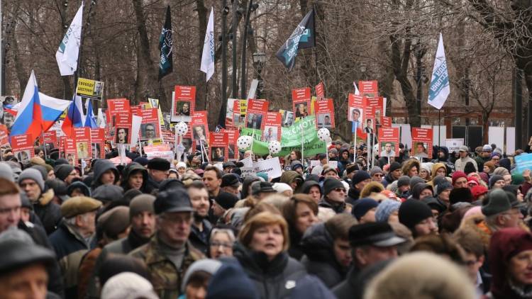 Рябцева: оппозиция устроила «танцы» для спонсоров на марше Немцова