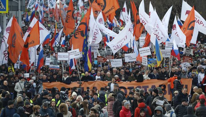 Марш в центре Москвы собрал 10,5 тысяч человек и завершился без инцидентов