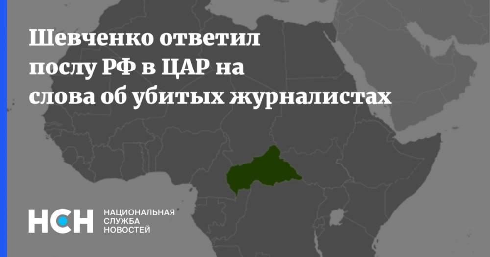 Шевченко ответил послу РФ в ЦАР на слова об убитых журналистах