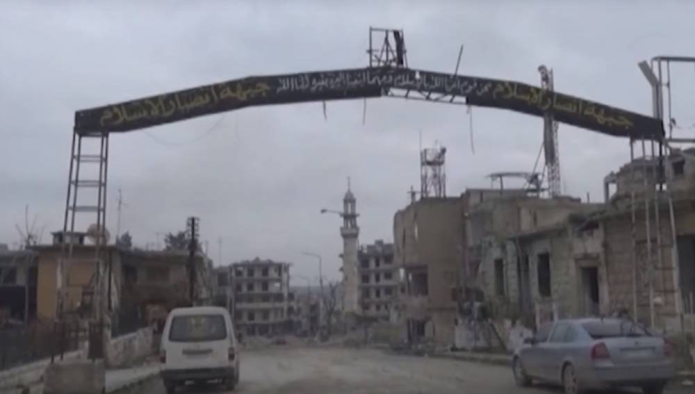 ФАН опубликовал видео из разрушенного террористами города Маарет-ан-Нуман