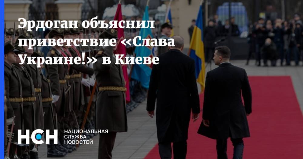 Эрдоган объяснил приветствие «Слава Украине!» в Киеве