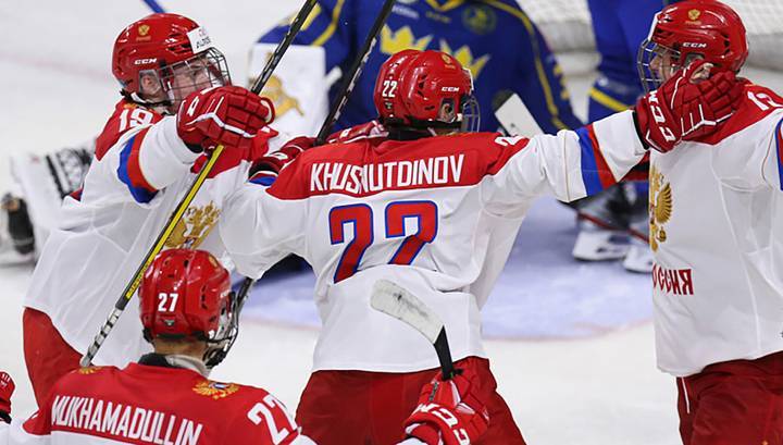 Хоккеисты юниорской сборной России обыграли шведских сверстников