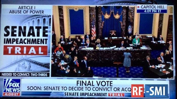 В Сенате началось голосование по статьям импичмента Трампа
