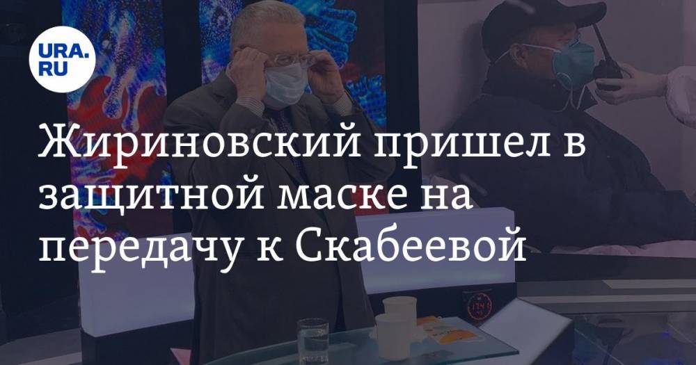 Жириновский пришел в защитной маске на передачу к Скабеевой. ФОТО