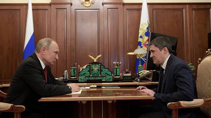 Путин назначил врио губернатора Пермского края Дмитрия Махонина