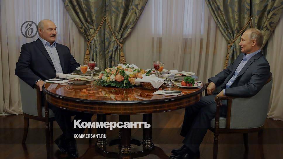 Путин и Лукашенко провели в Сочи переговоры тет-а-тет