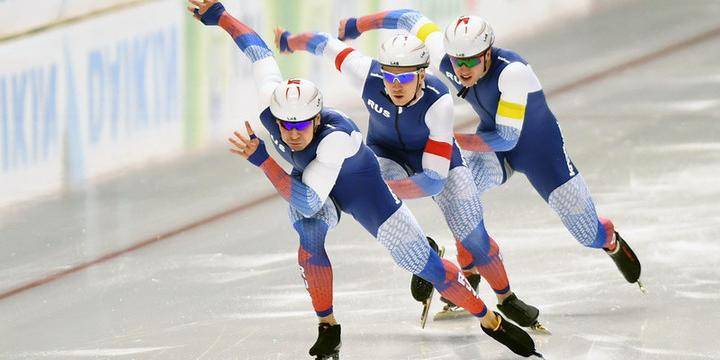 Российские конькобежцы заняли весь пьедестал Кубка мира в Канаде