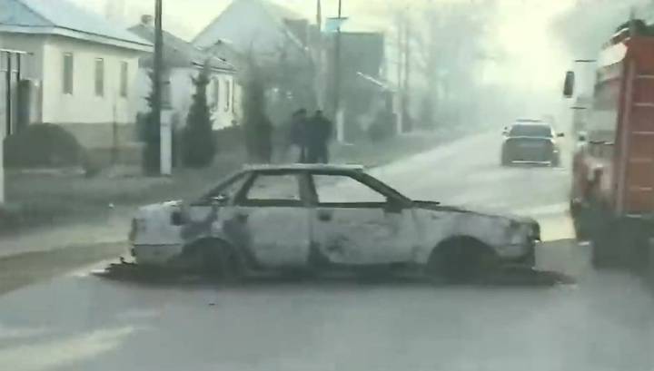 Очевидец снял на видео последствия погрома на юге Казахстана