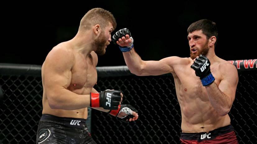 Российский боец Анкалаев показал неприличный жест трибунам после победы на UFC Fight Night 169