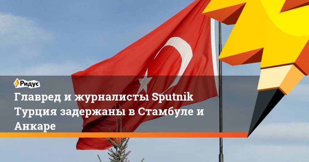 Главред и журналисты Sputnik Турция задержаны в Стамбуле и Анкаре