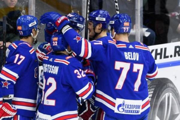 СКА разгромил «Витязь» в первом матче четвертьфинальной серии КХЛ