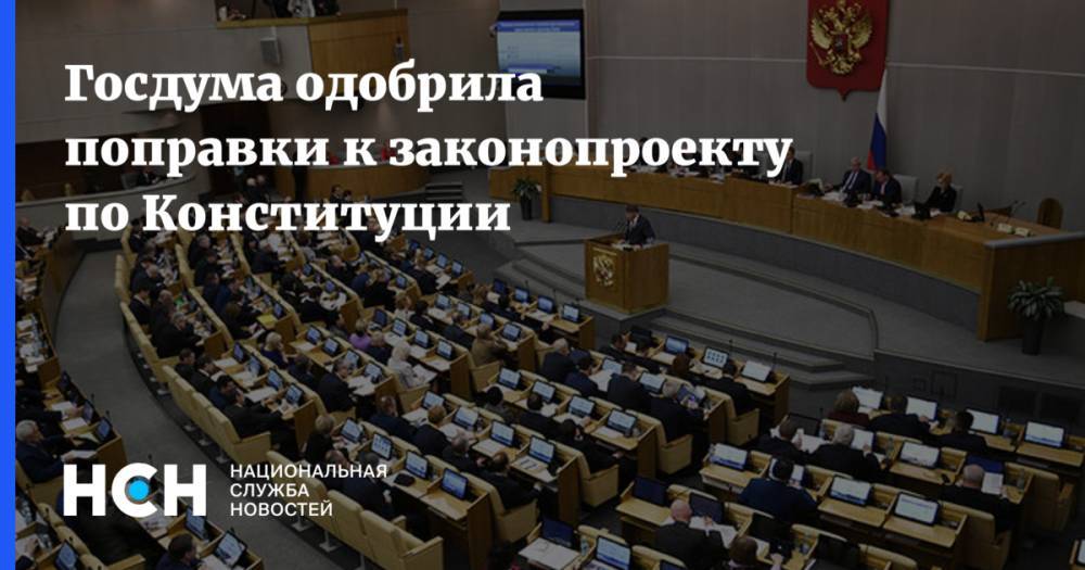 Госдума одобрила поправки к законопроекту по Конституции