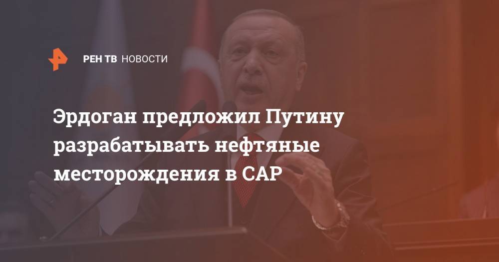 Эрдоган предложил Путину разрабатывать нефтяные месторождения в САР