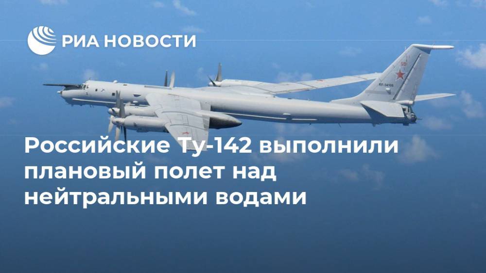 Российские Ту-142 выполнили плановый полет над нейтральными водами