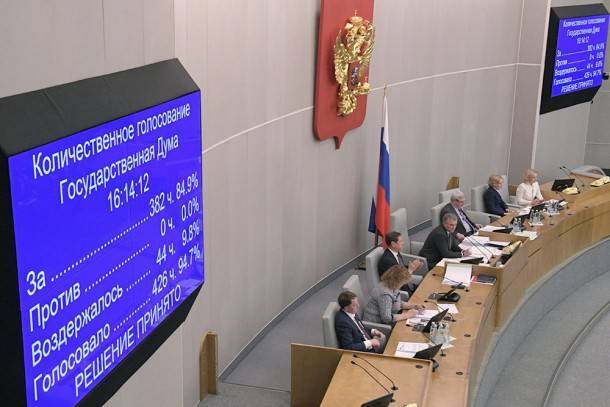 Госдума приняла закон о внесении изменений в Конституцию РФ