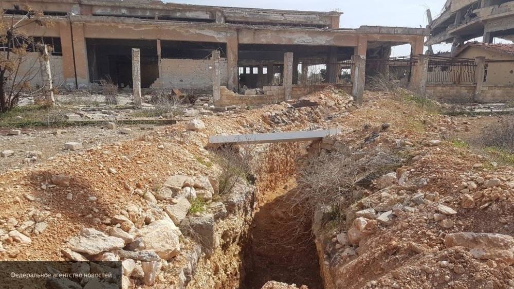 ФАН показал созданные террористами тоннели в сирийском Алеппо