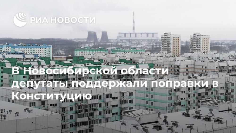 В Новосибирской области депутаты поддержали поправки в Конституцию