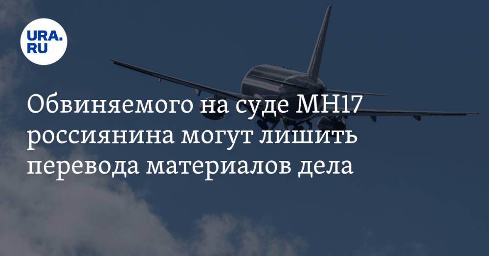 Обвиняемого на суде MH17 россиянина могут лишить перевода материалов дела