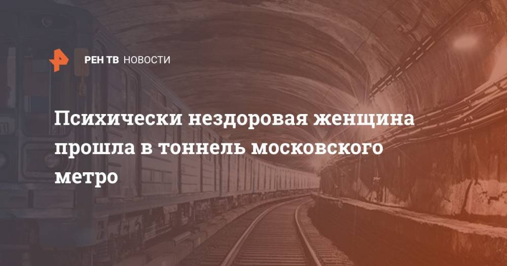 Психически нездоровая женщина прошла в тоннель московского метро