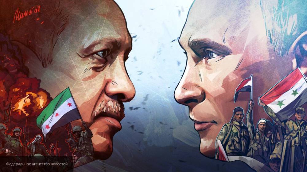 Путин и Эрдоган поговорили по телефону об улаживании конфликта в Идлибской зоне