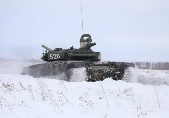В Кузбассе уничтожение танками «противника» сняли на видео
