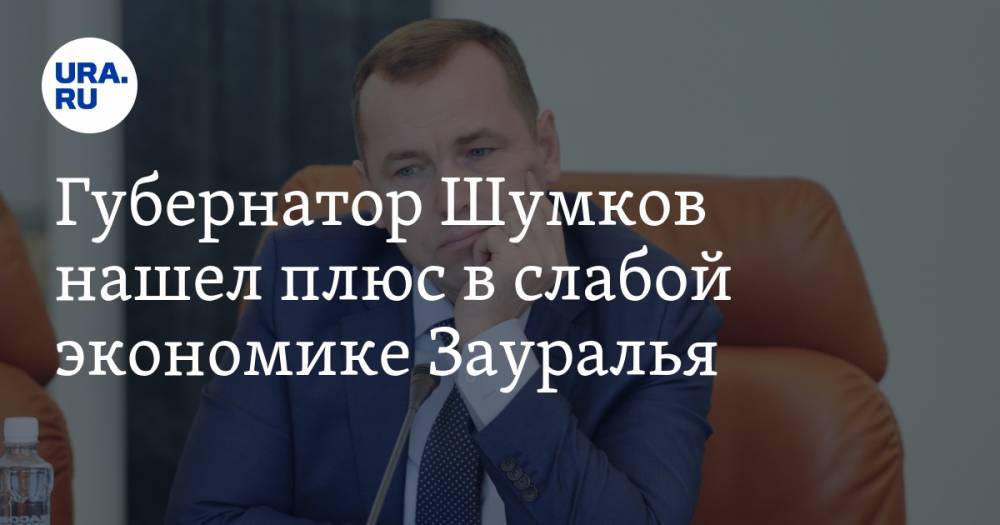 Губернатор Шумков нашел плюс в слабой экономике Зауралья