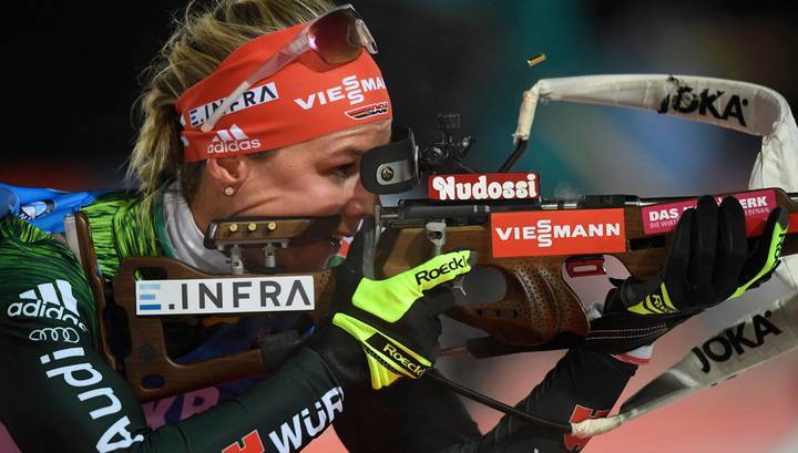 Немецкая биатлонистка Денизе Херманн выиграла спринт на этапе Кубка мира