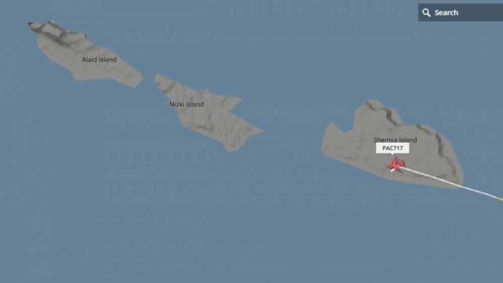 Американский Boeing совершил аварийную посадку на острове в Беринговом море