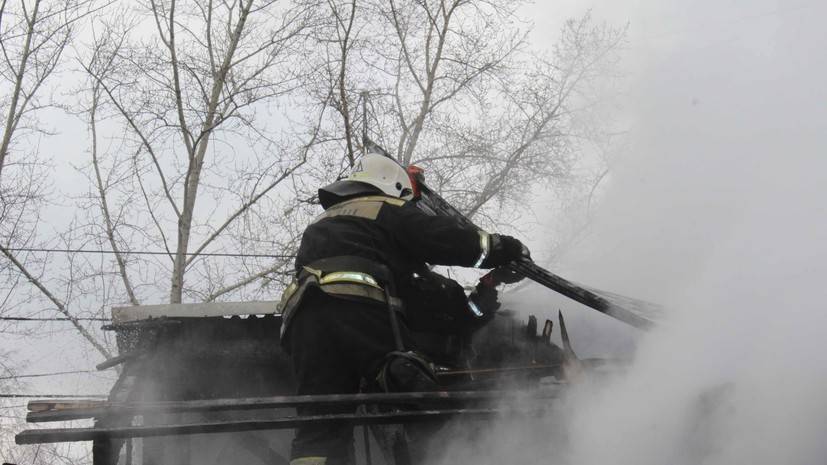 В Томской области произошёл пожар в ангаре