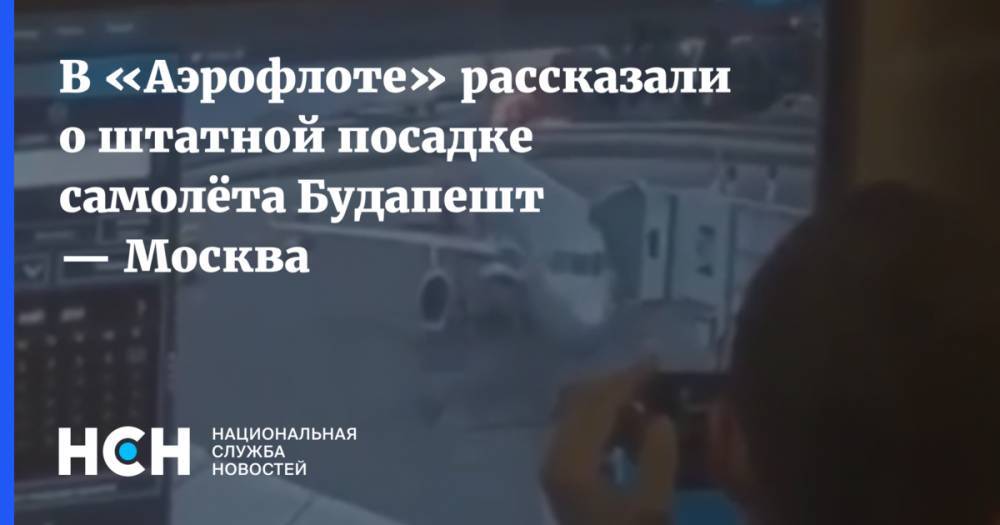 В «Аэрофлоте» рассказали о штатной посадке самолёта Будапешт — Москва