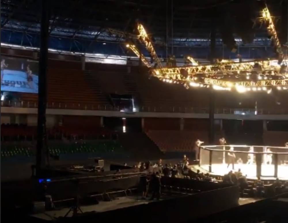 UFC опубликовал видео пустых трибун на турнире Fight Night 170 в Бразилии