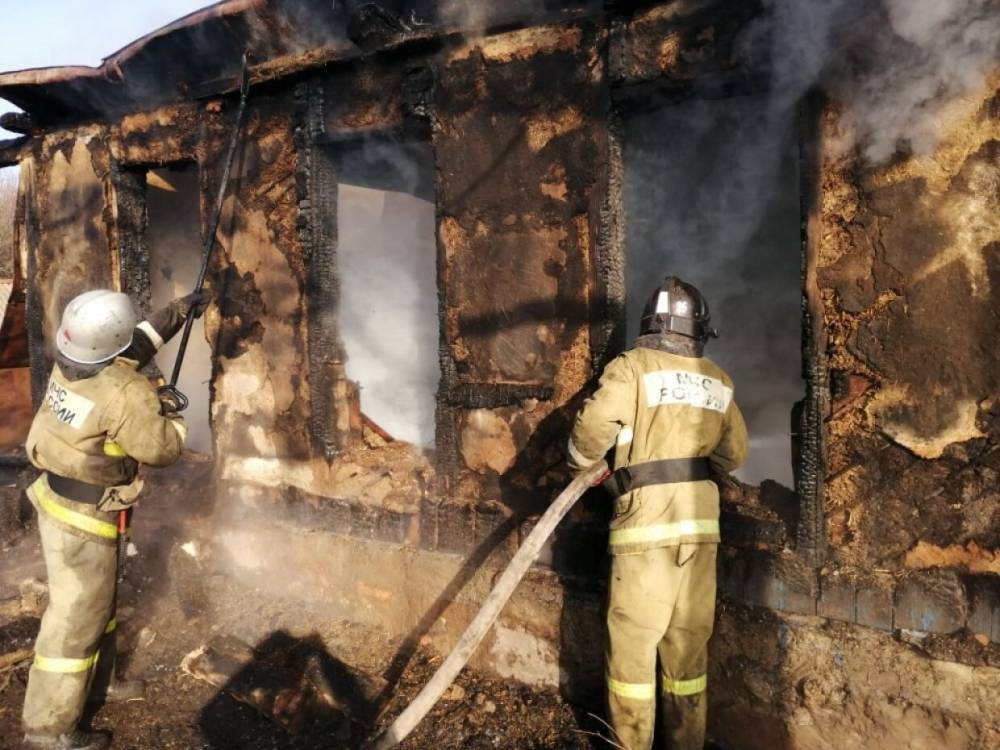 В Псковской районе произошел пожар в дачном доме
