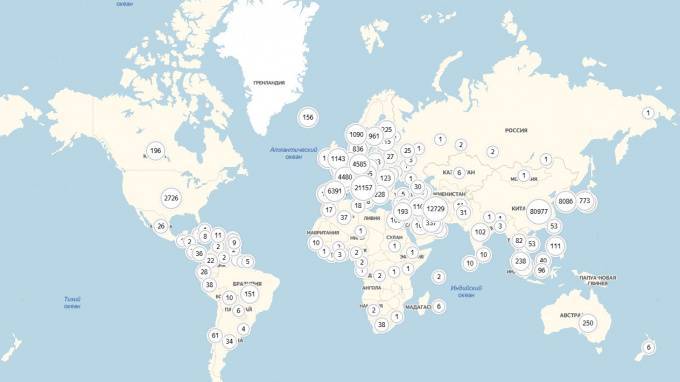 "Яндекс" запустил онлайн-карту распространения коронавируса на планете