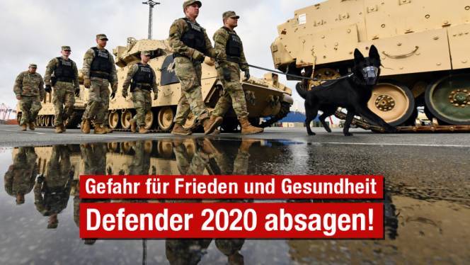 Немцы подписываются против учения «Defender Europe – 2020»
