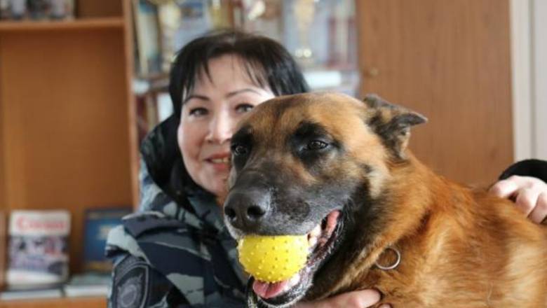 В Тюмени служебный пес ушел на заслуженную пенсию