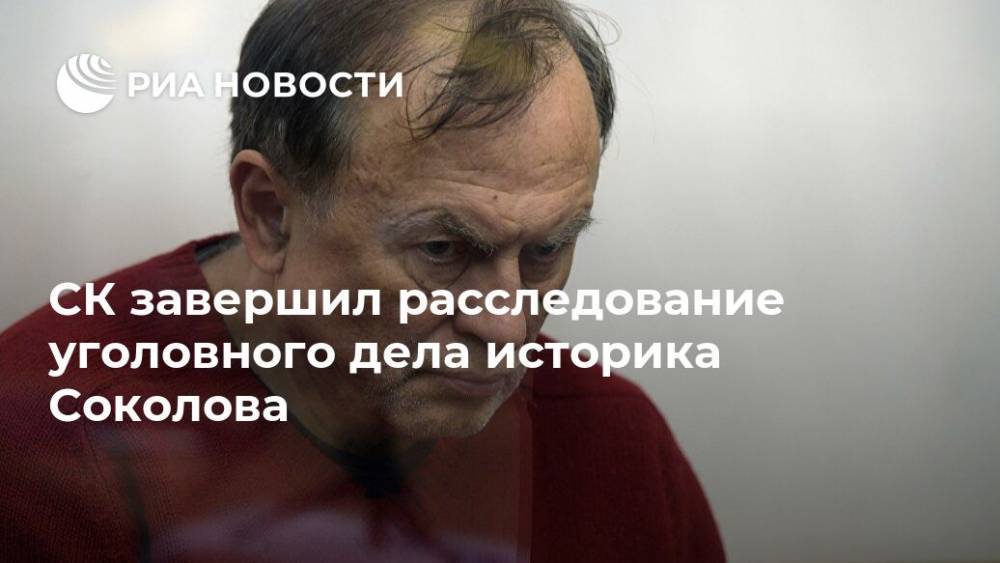СК завершил расследование уголовного дела историка Соколова