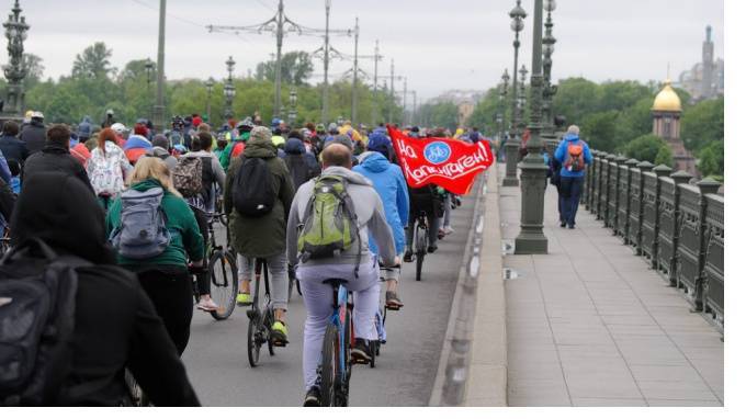 Большой велопарад в Петербурге могут перенести из-за пандемии коронавируса
