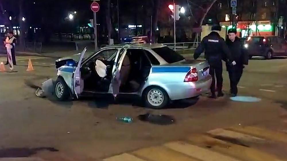 Трое полицейских пострадали в ДТП на востоке Москвы (видео)