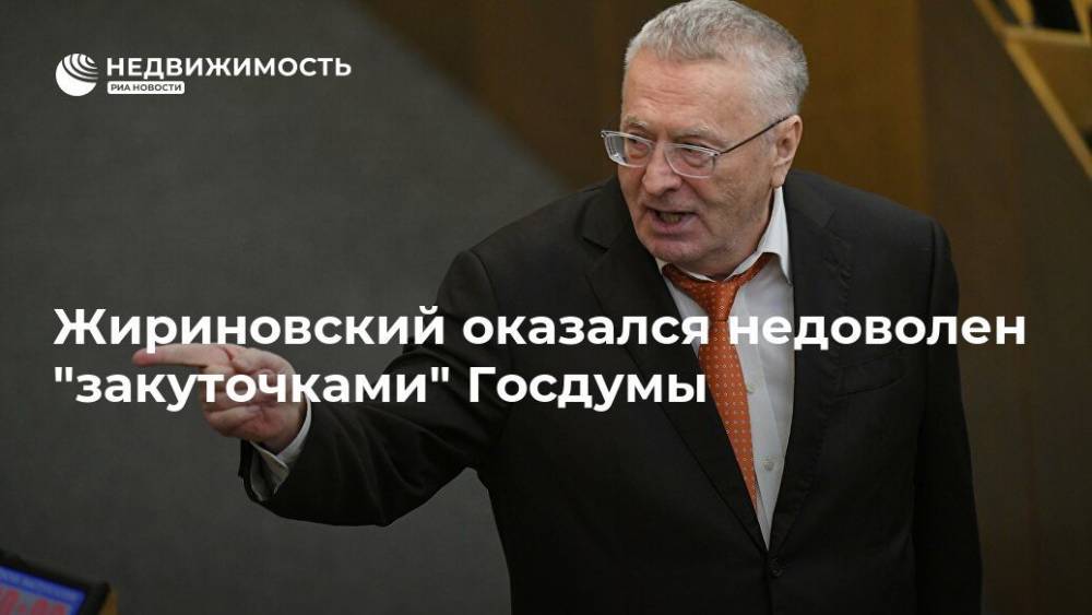 Жириновский оказался недоволен "закуточками" Госдумы