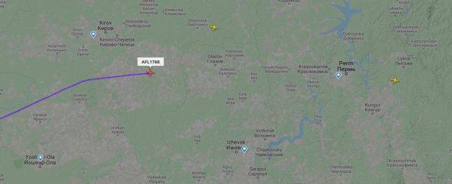 Самолет «Аэрофлота», вылетевший из Москвы в Пермь, подал сигнал тревоги