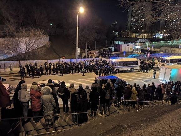 В Москве около ядерного могильника полиция распылила газ, есть задержанные