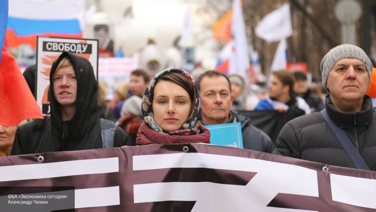 В МВД заявили, что участники марша Немцова оказались не в курсе тематики шествия