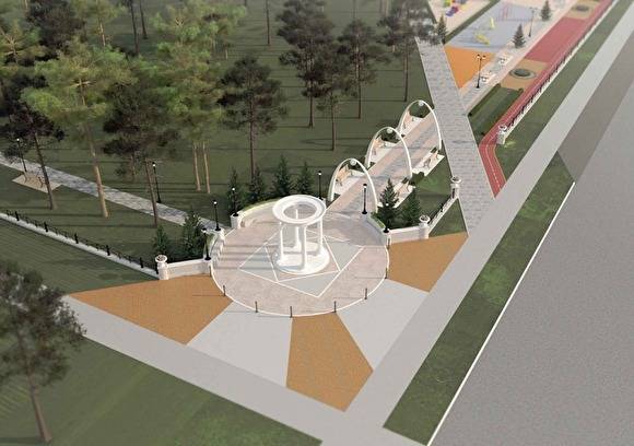 Парк в Тавде благоустроят за ₽72 млн по проекту бюро «Архитек»: с фонарями и ротондами