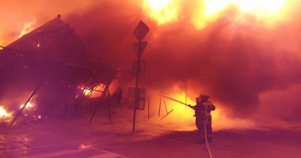 Площадь пожара в Ростовской области увеличилась почти до 700 кв. м