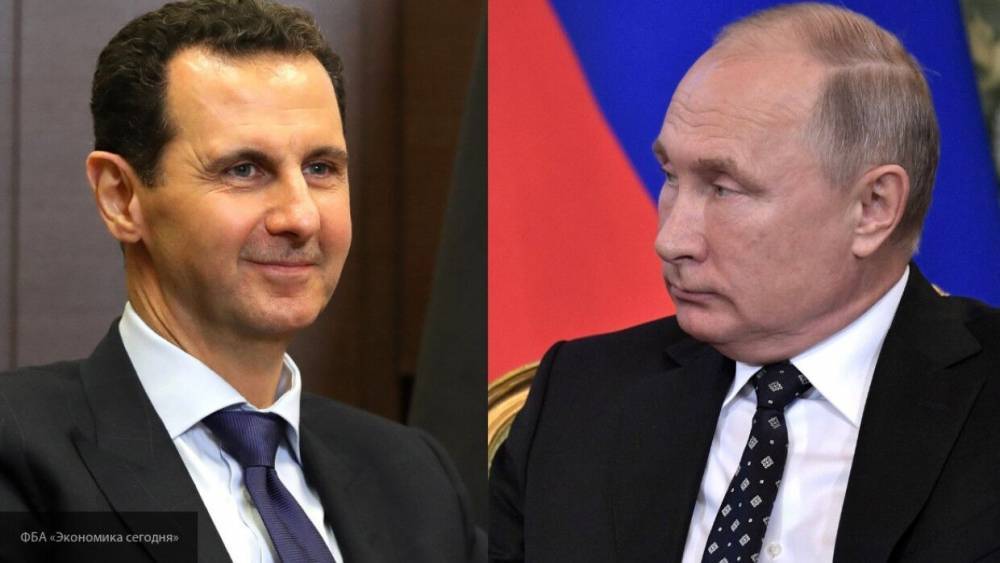 Путин и Асад обсудили ситуацию в САР