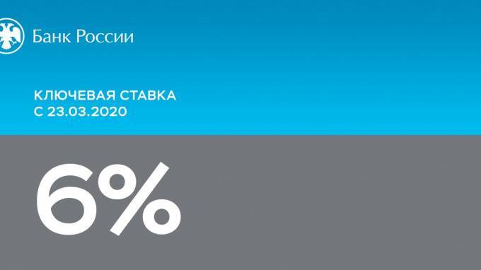 ЦБ России в пятницу сохранил ключевую ставку на прежнем уровне – 6% годовых