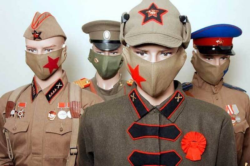 Московские реконструкторы выпустили маски "Патриот"